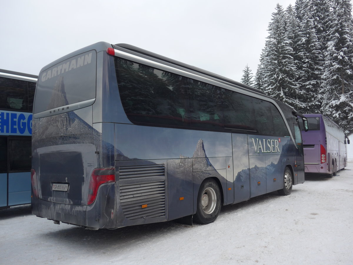 (200'731) - Gartmann, Vals - GR 855'558 - Setra am 12. Januar 2019 in Adelboden, ASB