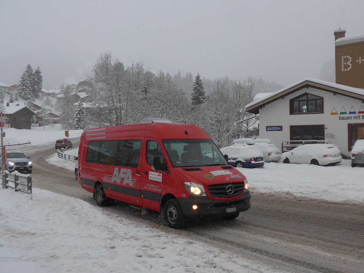 (201'062) - AFA Adelboden - Nr. 29/BE 173'525 - Mercedes am 13. Januar 2019 in Adelboden, Oey