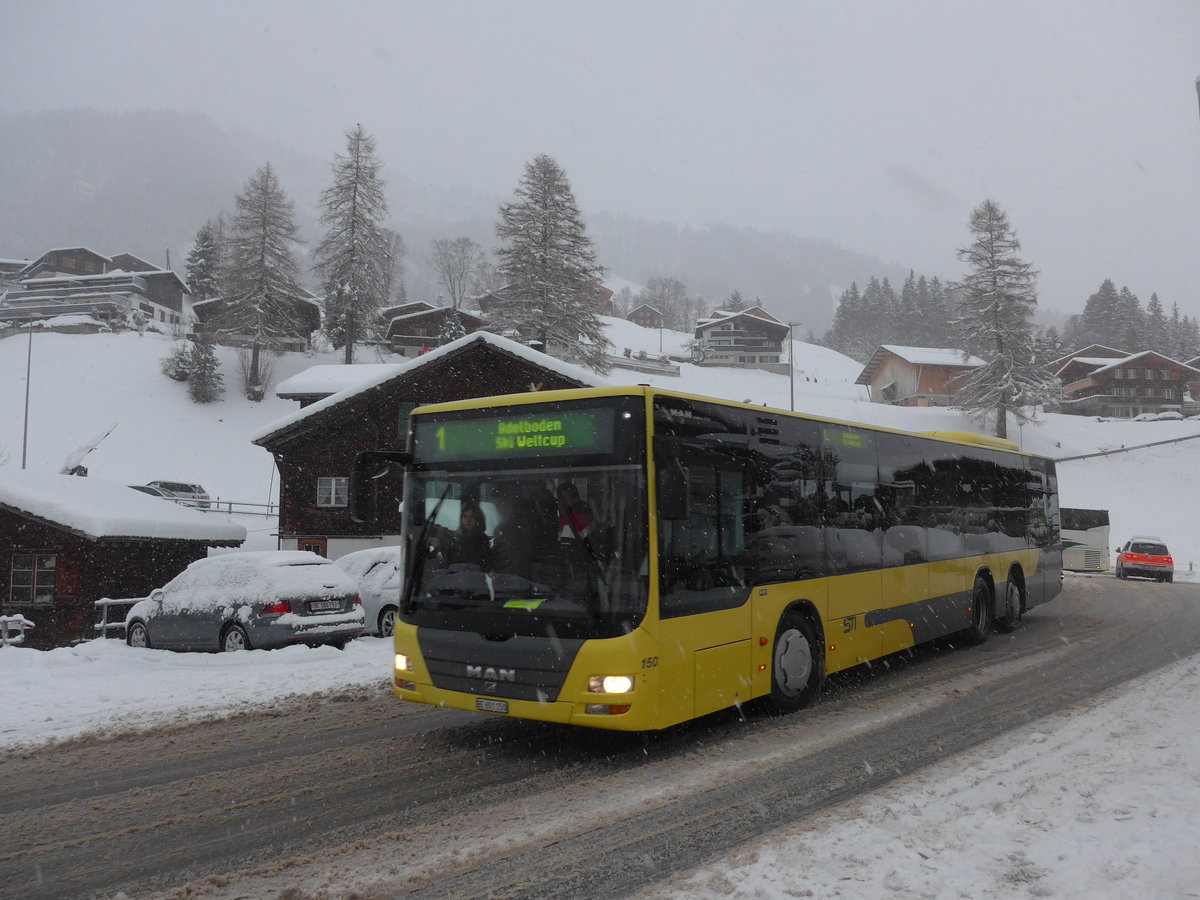 (201'072) - STI Thun - Nr. 150/BE 801'150 - MAN am 13. Januar 2019 in Adelboden, Oey