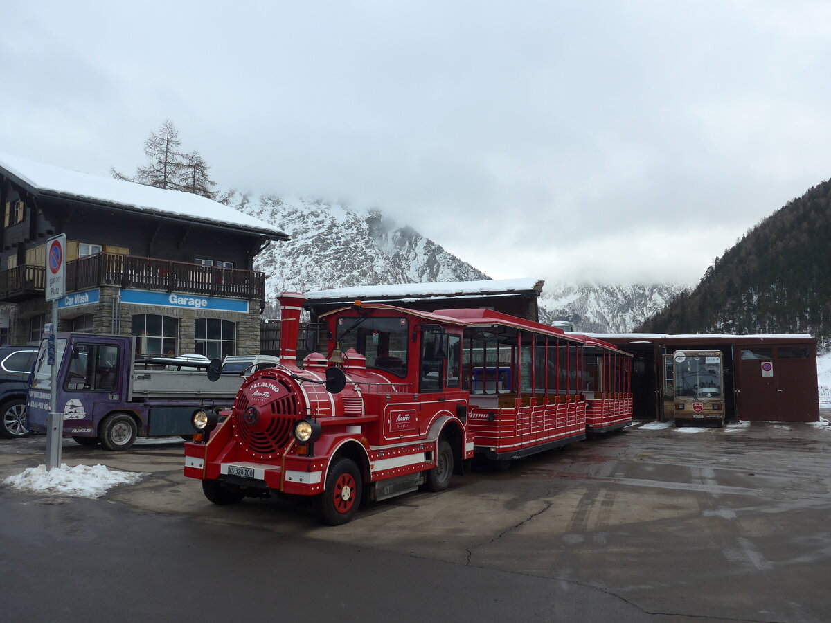 (201'339) - Allalino, Saas-Fee - VS 320'100 - am 27. Januar 2019 in Saas-Fee, Busterminal