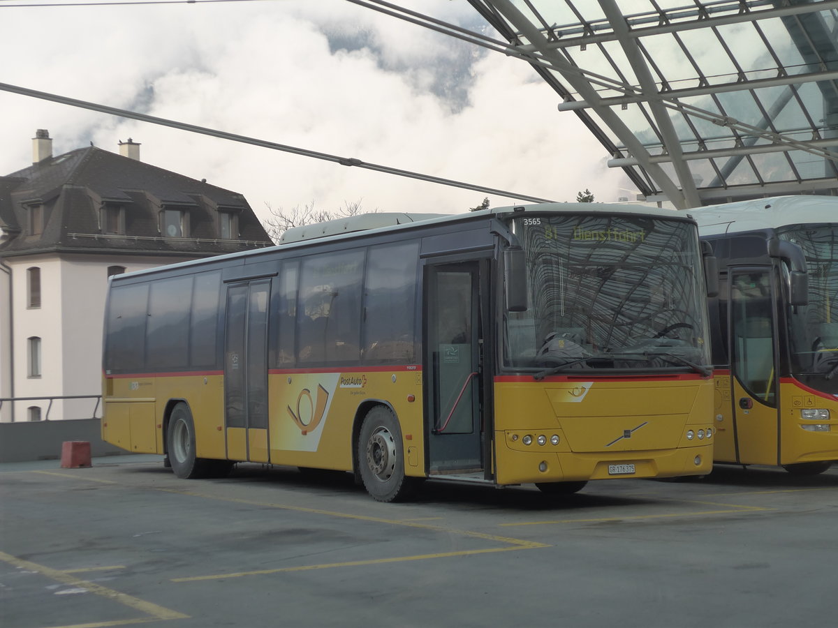 (201'821) - PostAuto Graubnden (Casutt) - GR 176'375 - Volvo (ex PostAuto Ostschweiz) am 2. Mrz 2019 in Chur, Postautostation