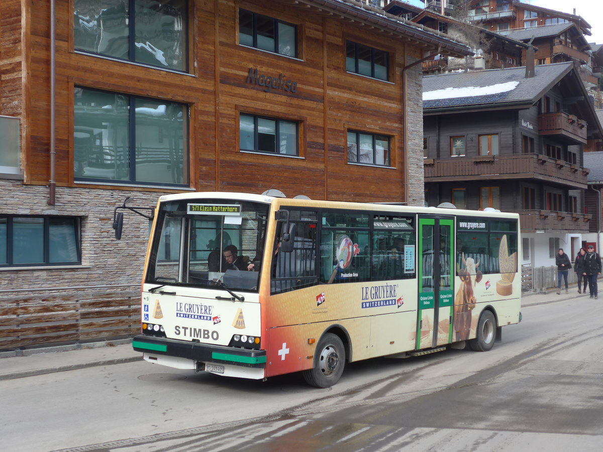 (201'872) - OBZ Zermatt - Nr. 9/VS 143'405 - Stimbo am 3. Mrz 2019 in Zermatt, Matterhorn glacier paradise