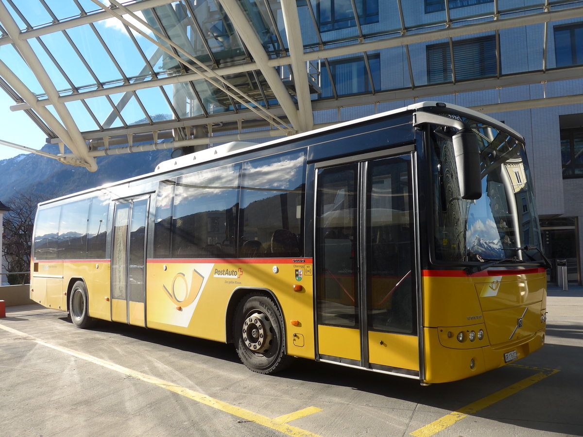 (202'131) - PostAuto Graubnden (Ostschweiz) - GR 176'022 - Volvo (SG 267'063; ex AR 15'234; ex AR 14'857; ex Nef, Hemberg) am 10. Mrz 2019 in Chur, Postautostation