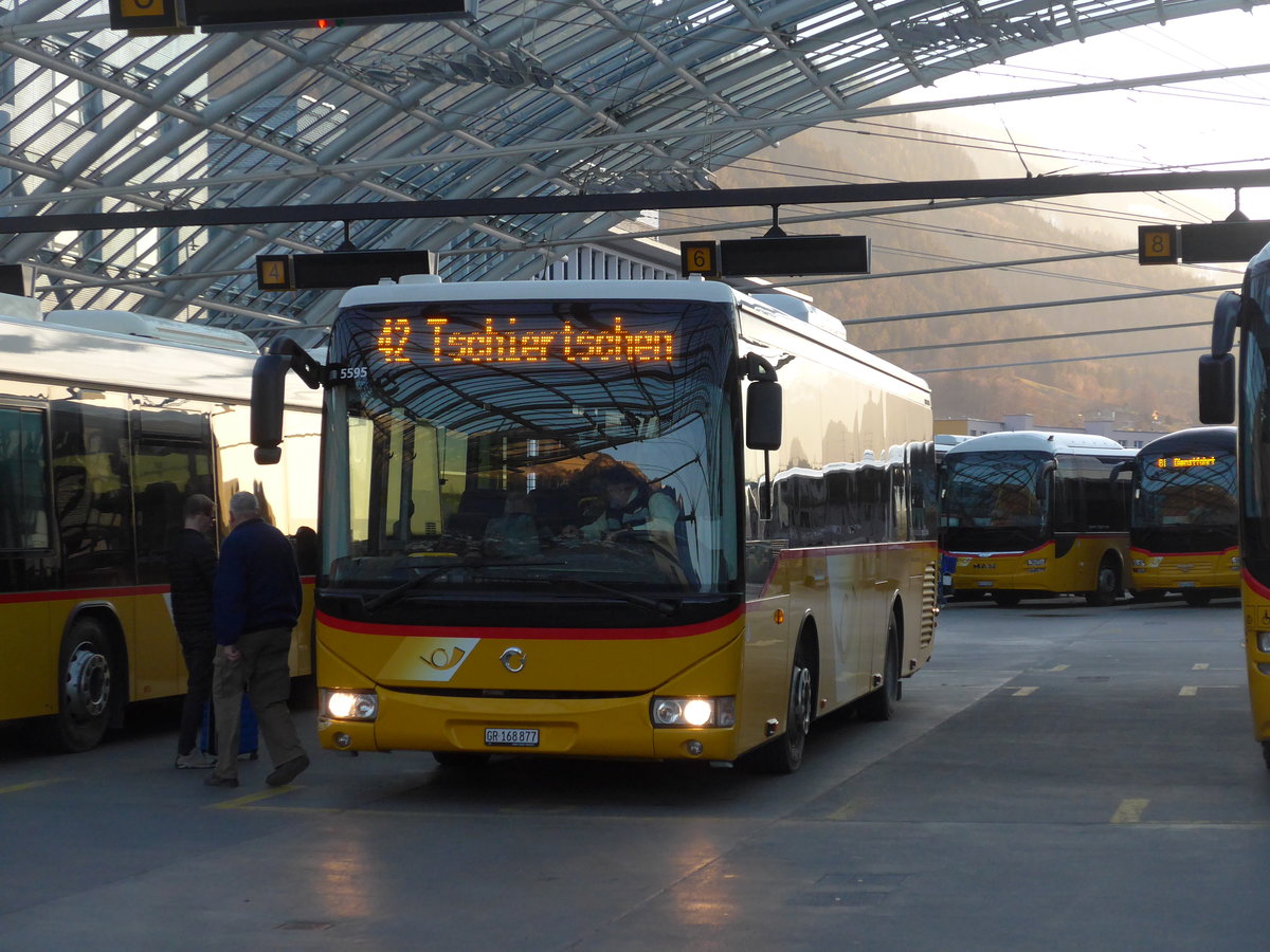 (202'663) - PostAuto Graubnden - GR 168'877 - Irisbus am 20. Mrz 2019 in Chur, Postautostation