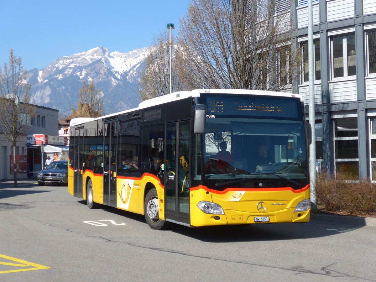 (203'302) - Thepra, Stans - Nr. 14/NW 5150 - Mercedes am 30. Mrz 2019 beim Bahnhof Stans