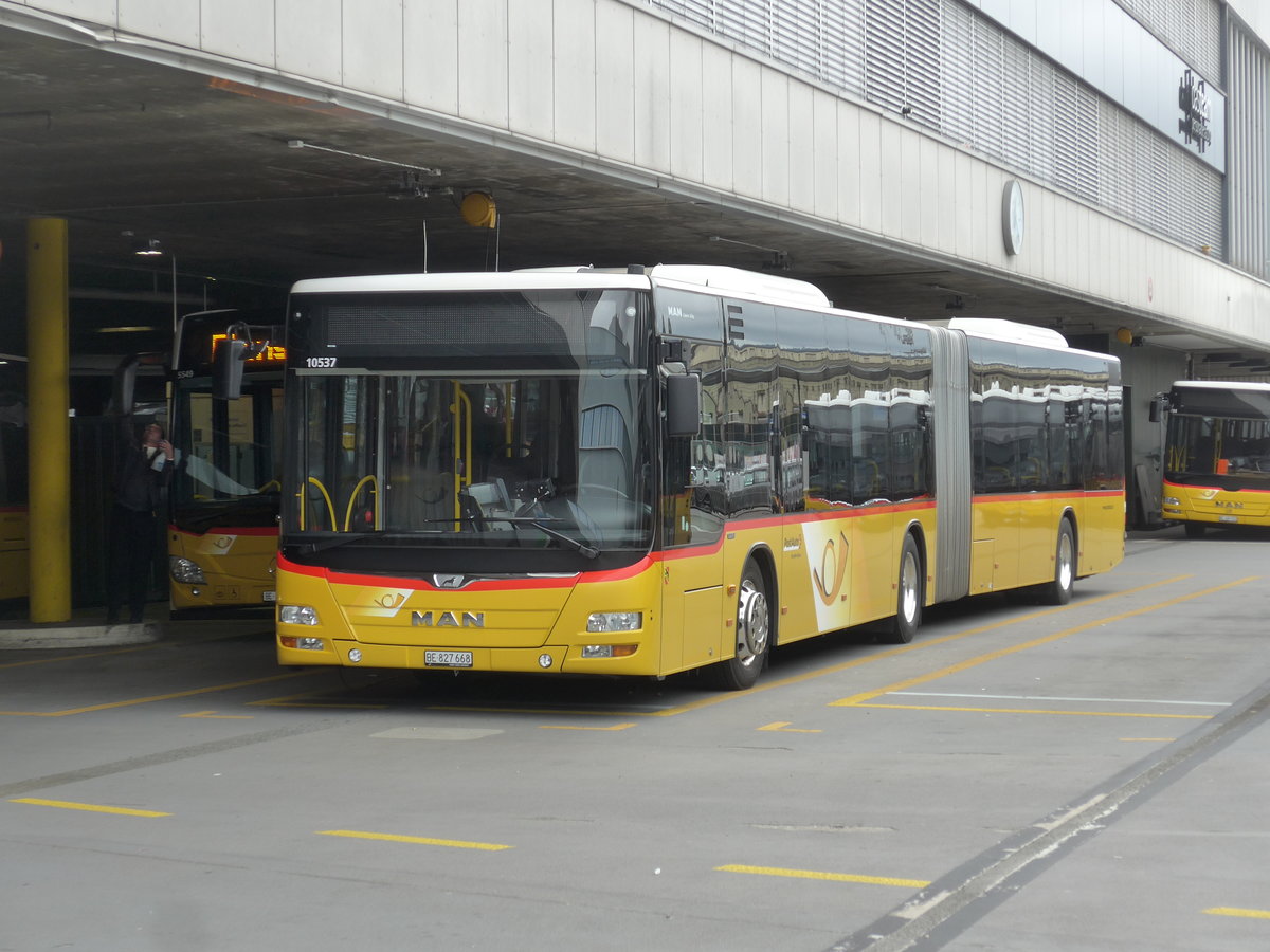 (203'503) - PostAuto Bern - Nr. 668/BE 827'668 - MAN am 7. April 2019 in Bern, Postautostation