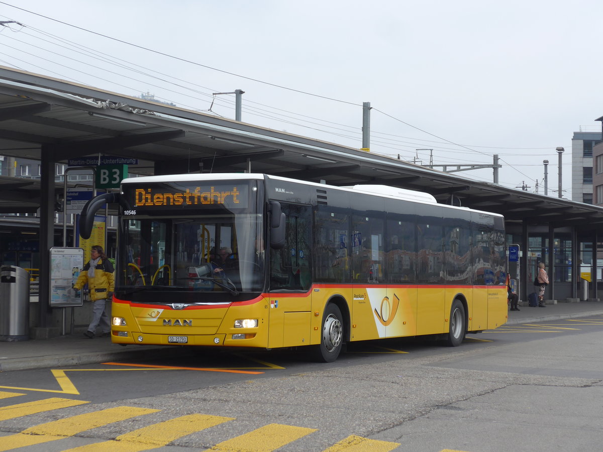 (203'694) - Wyss, Boningen - Nr. 65/SO 21'793 - MAN am 14. April 2019 beim Bahnhof Olten