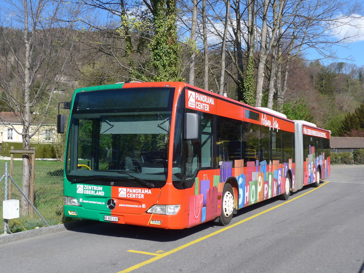 (203'846) - STI Thun - Nr. 137/BE 801'137 - Mercedes am 20. April 2019 bei der Schifflndte Thun