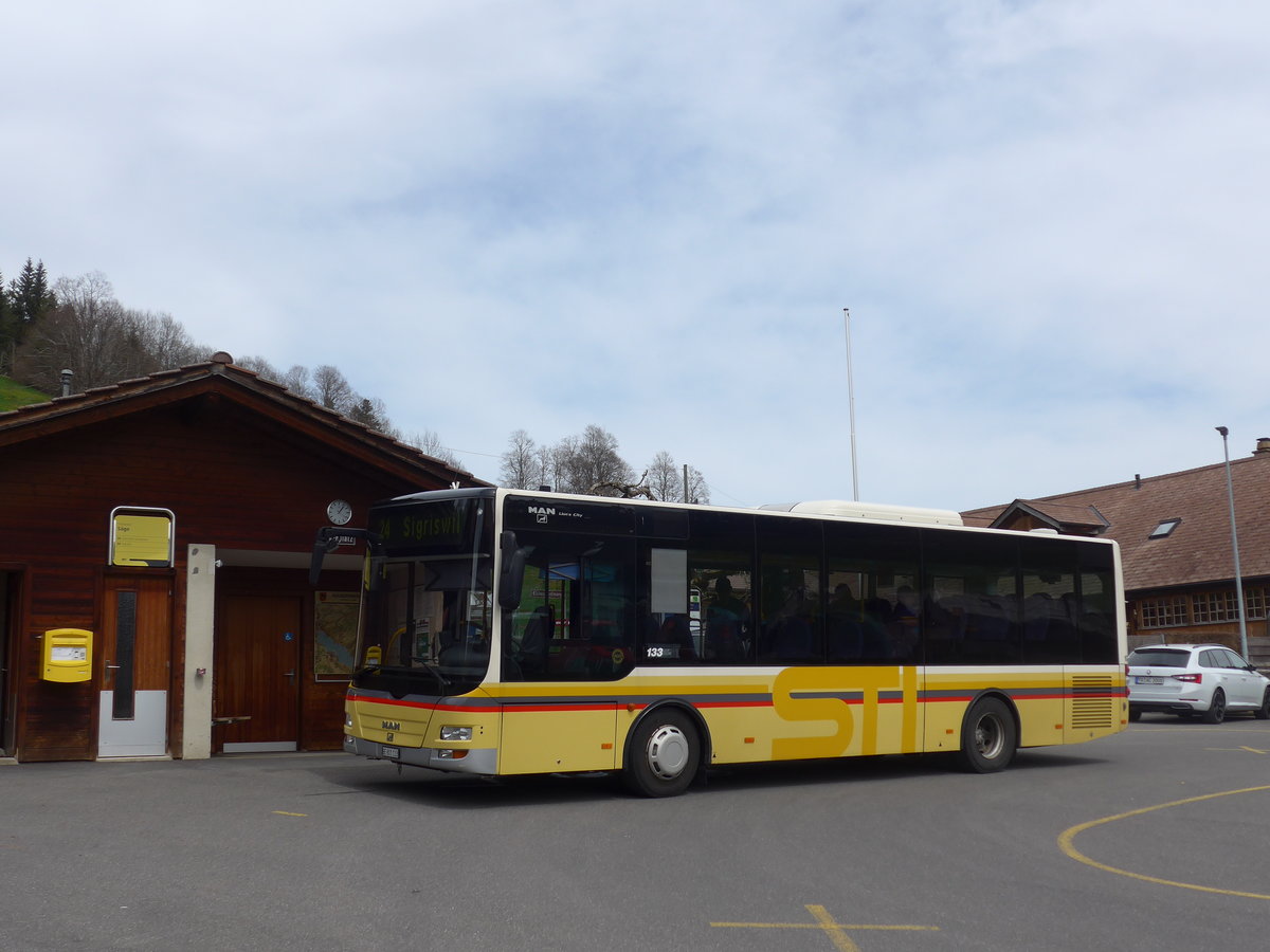 (203'856) - STI Thun - Nr. 133/BE 801'133 - MAN/Gppel am 21. April 2019 in Schwanden, Sge