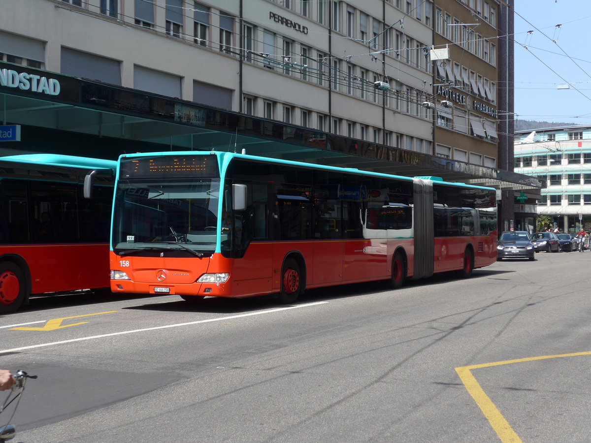 (203'911) - VB Biel - Nr. 158/BE 666'158 - Mercedes am 22. April 2019 beim Bahnhof Biel