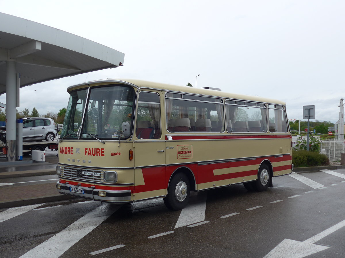 (203'933) - Faure, Chantemerle les Bls - DP 656 VX - Setra am 26. April 2019 in Orschwiller, Raststtte