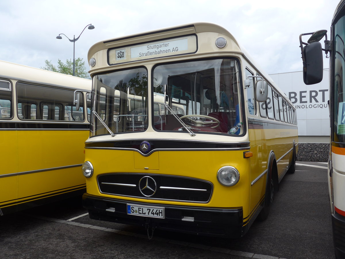 (204'005) - Aus Deutschland: SSB Stuttgart - S-EL 744H - Mercedes am 26. April 2019 in Haguenau, Parkplatz