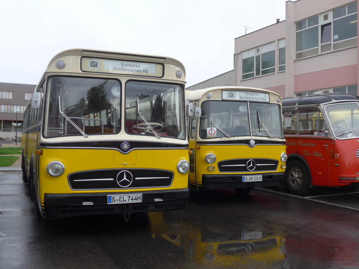 (204'396) - Aus Deutschland: SSB Stuttgart - S-EL 744H - Mercedes am 27. April 2019 in Haguenau, Parkplatz