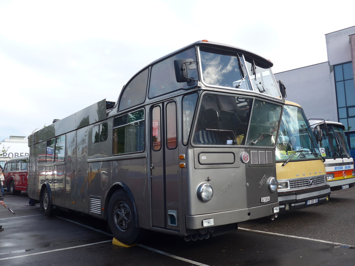 (204'436) - Aus der Schweiz: Schneider, Schmerikon - SG 13'934 - FBW/Tscher Hochlenker (ex Basler, Hofstetten; ex VBZ Zrich Nr. 244) am 27. April 2019 in Haguenau, Parkplatz