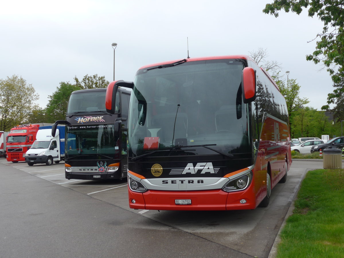 (204'586) - AFA Adelboden - Nr. 15/BE 26'702 - Setra am 9. Mai 2019 in Kemptthal, Raststtte