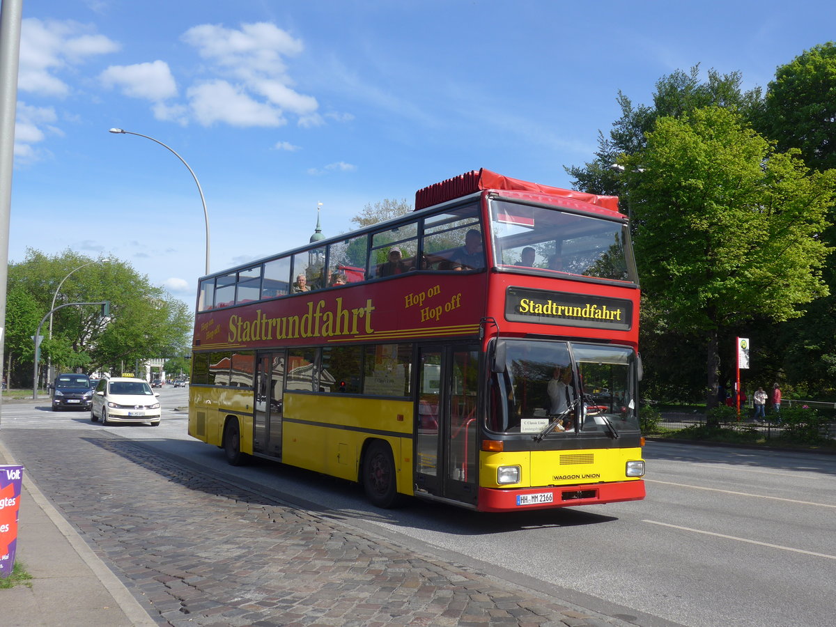 (204'965) - City Vision, Hamburg - HH-MM 2166 - MAN/Waggon Union (ex BVG Berlin Nr. 3773) am 11. Mai 2019 in Hamburg, St. Pauli