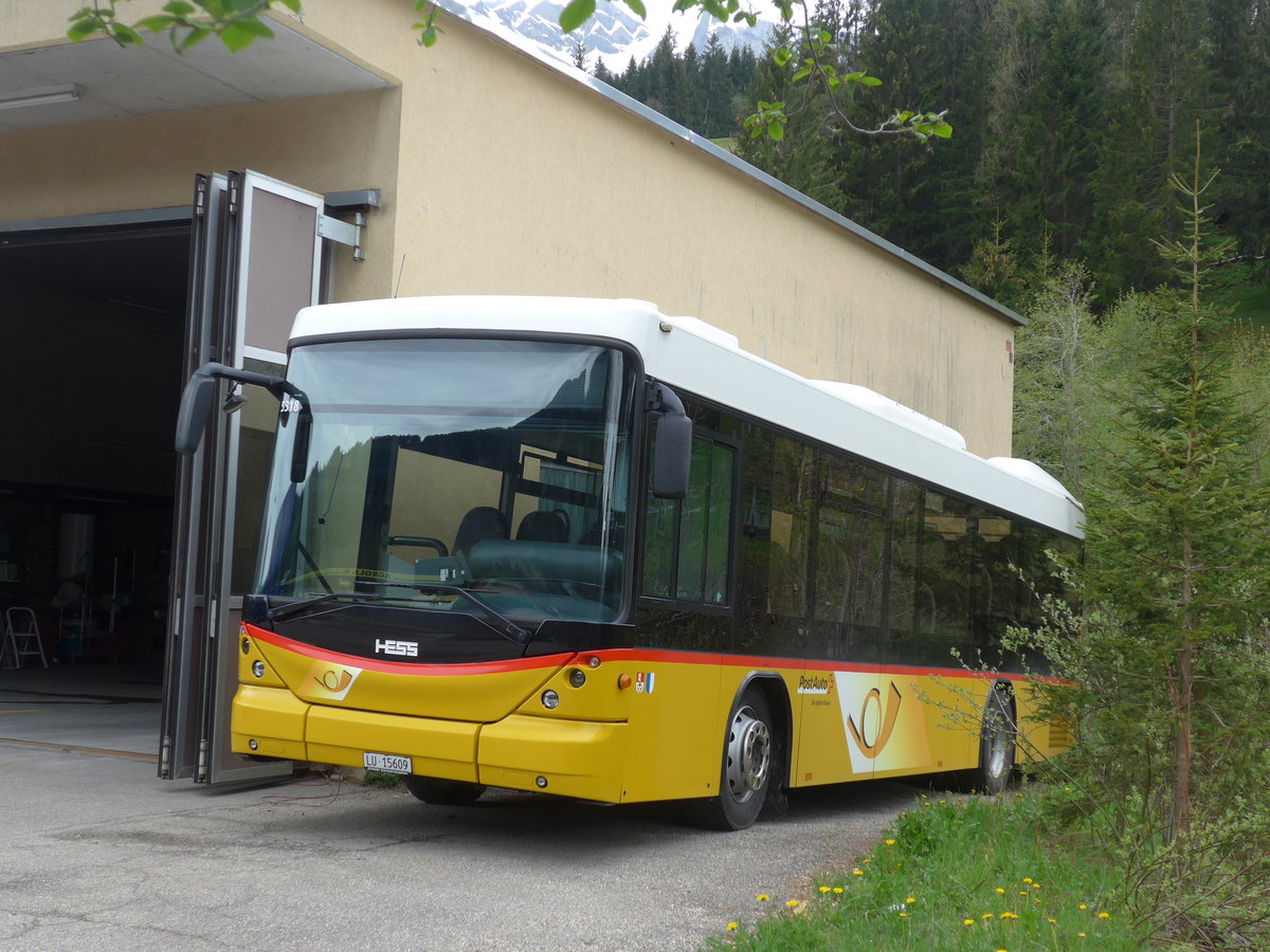 (205'543) - Schnider, Schpfheim - LU 15'609 - Scania/Hess am 27. Mai 2019 in Srenberg, Garage