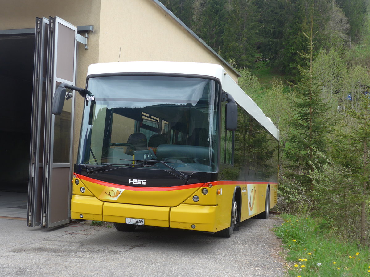 (205'544) - Schnider, Schpfheim - LU 15'609 - Scania/Hess am 27. Mai 2019 in Srenberg, Garage