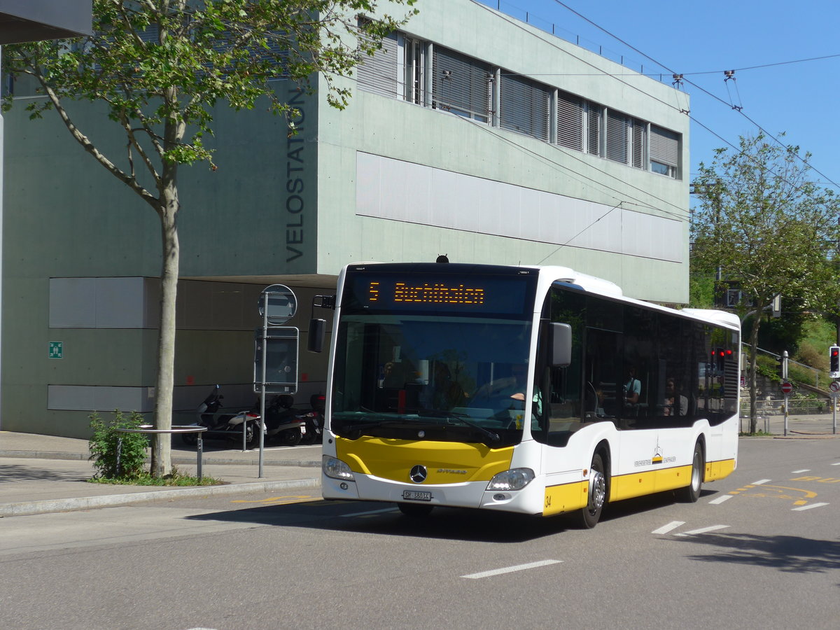 (205'893) - VBSH Schaffhausen - Nr. 34/SH 38'034 - Mercedes am 8. Juni 2019 beim Bahnhof Schaffhausen