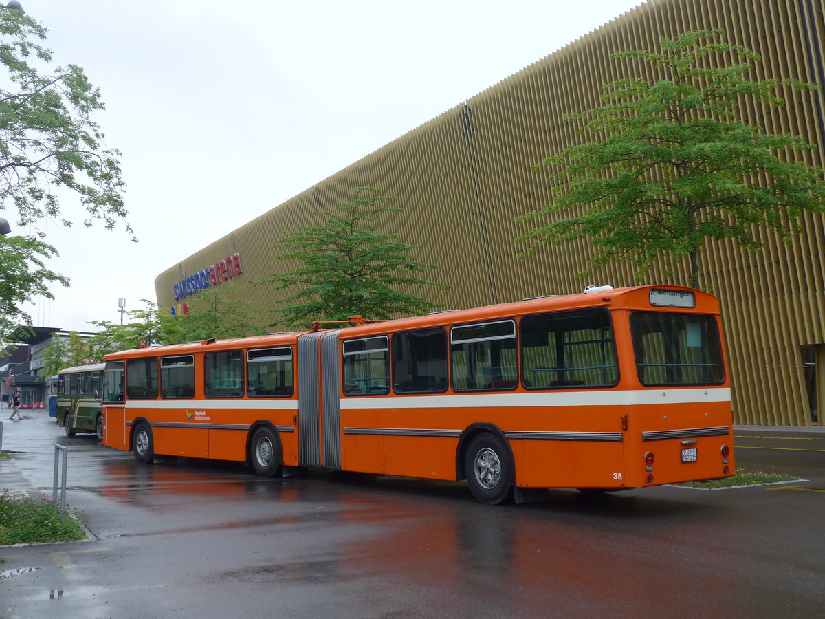 (206'551) - ZVB Zug (RWB) - Nr. 35/ZH 797'215 - FBW/Hess am 22. Juni 2019 in Luzern, Allmend