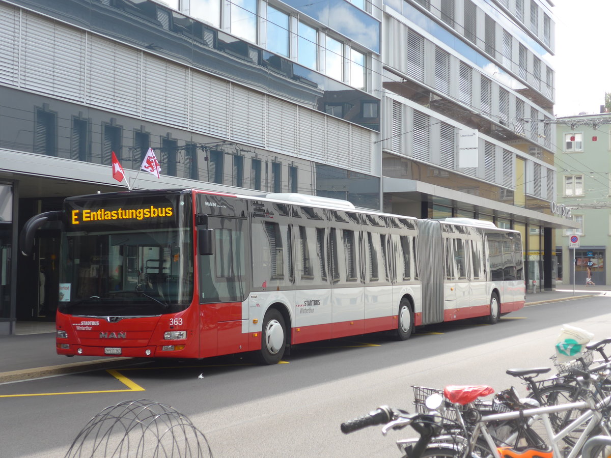 (206'686) - SW Winterthur - Nr. 363/ZH 511'363 - MAN am 23. Juni 2019 in Winterthur, Bankstrasse