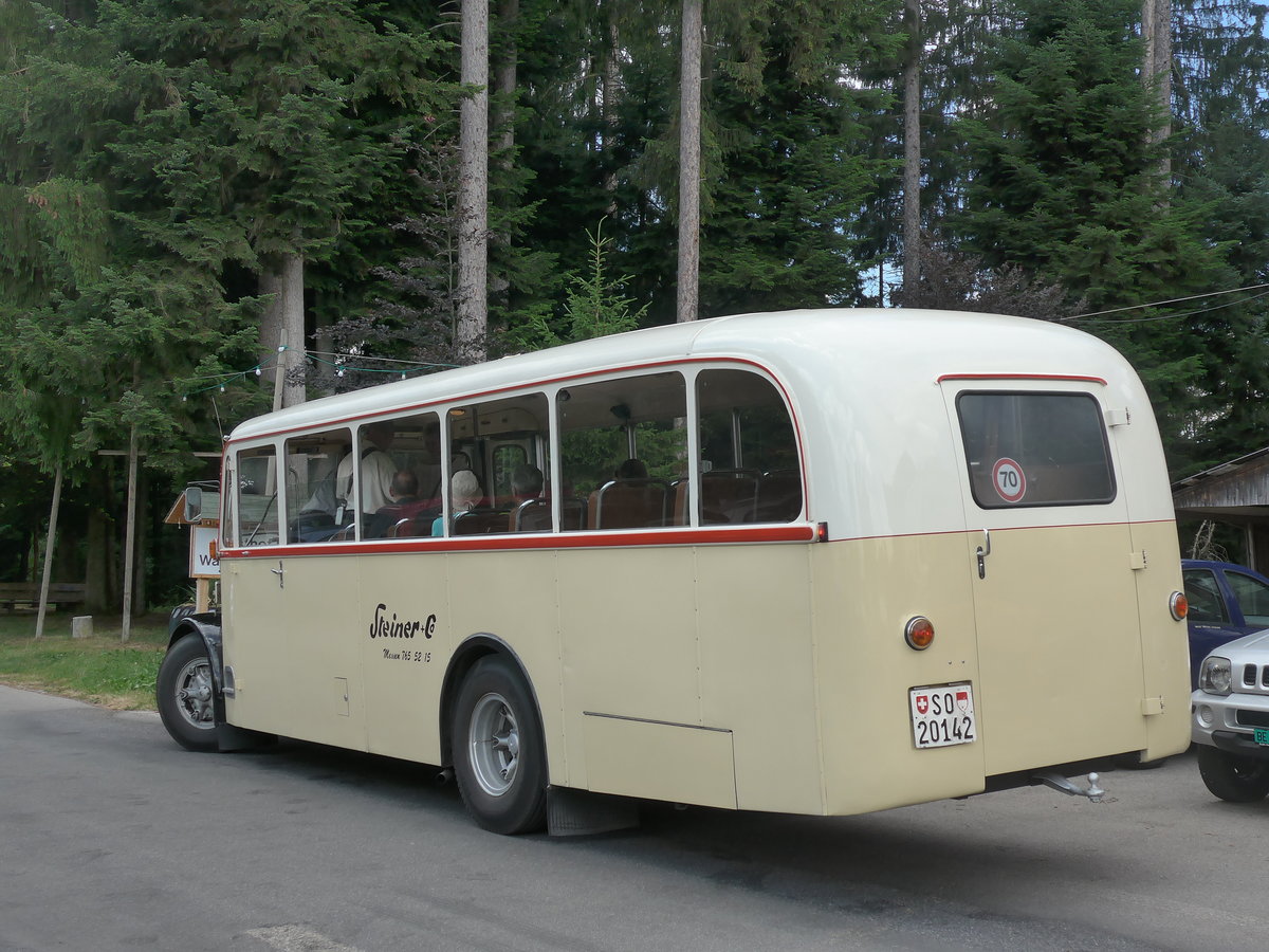 (207'509) - Steiner, Messen - SO 20'142 - Berna/Hess (ex Brtschi, Biberen) am 7. Juli 2019 in Waldhusern, Kurhaus