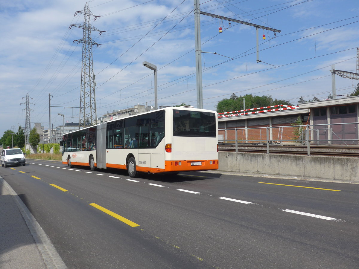 (207'592) - BSU Solothurn - Nr. 43/SO 143'443 - Mercedes am 8. Juli 2019 beim Bahnhof Zollikofen