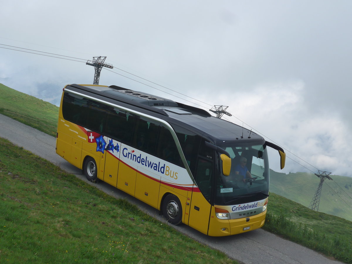 (207'713) - AVG Grindelwald - Nr. 26/BE 268'737 - Setra am 9. Juli 2019 auf dem Mnnlichen
