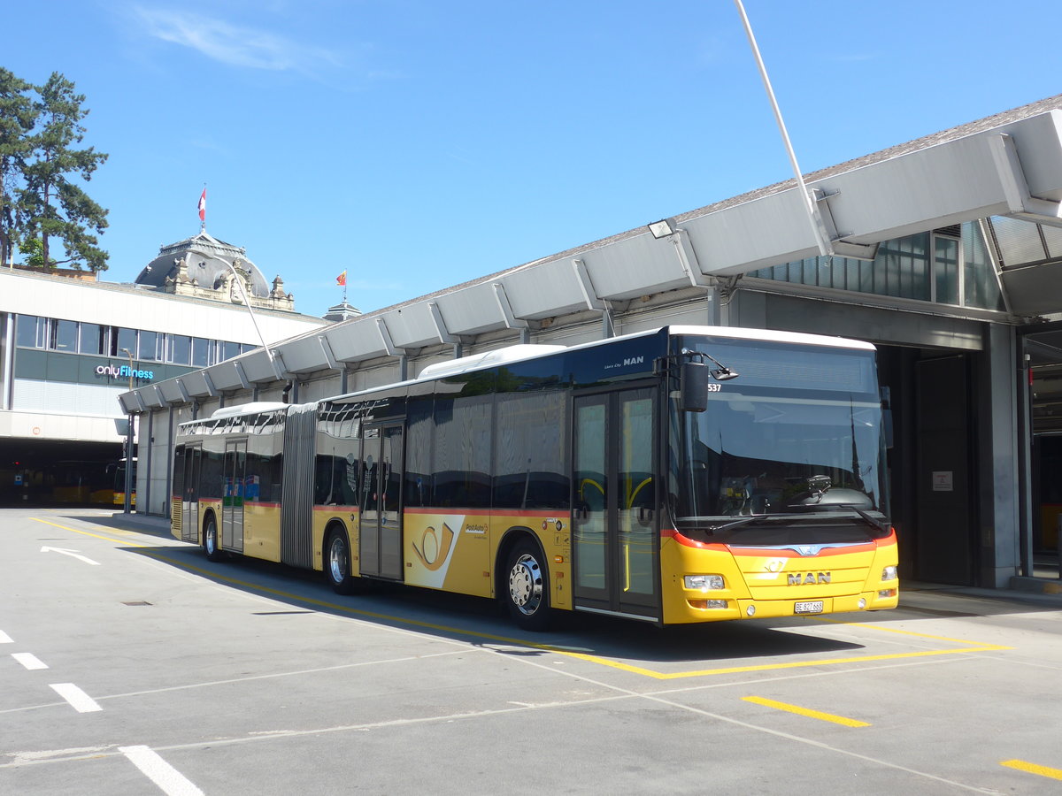 (208'419) - PostAuto Bern - Nr. 668/BE 827'668 - MAN am 4. August 2019 in Bern, Postautostation