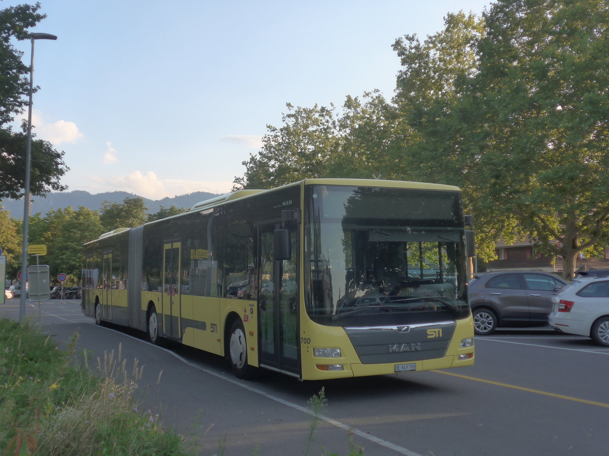 (209'083) - STI Thun - Nr. 700/BE 849'700 - MAN am 24. August 2019 in Thun, Lachen