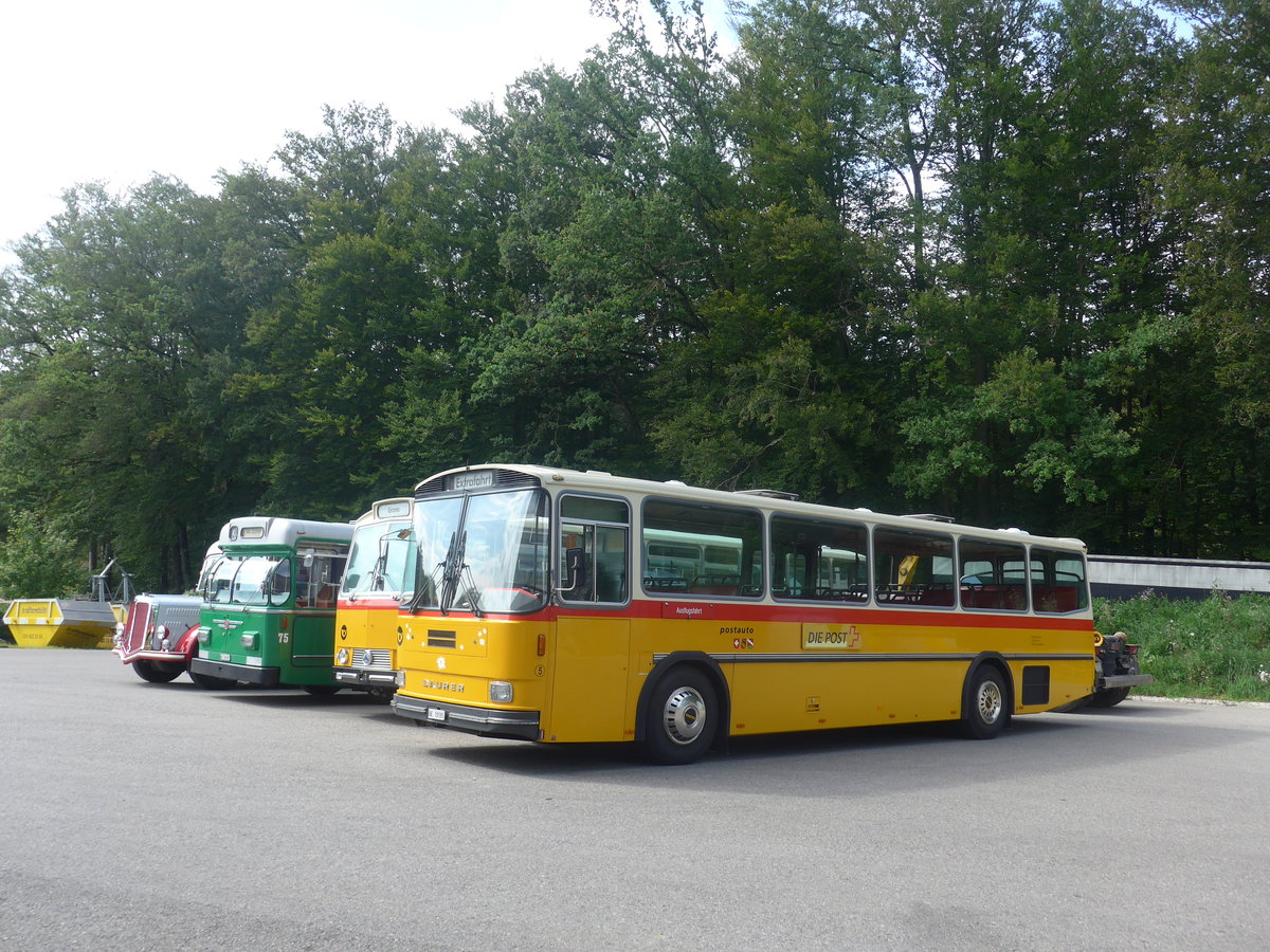 (209'263) - Wthrich, Ursenbach - Nr. 5/BE 10'185 - Saurer/Tscher (ex Schrch, Gutenburg Nr. 5; ex Engeloch, Riggisberg Nr. 5; ex P 25'668) am 1. September 2019 in Burgdorf, kihof Ziegelgut