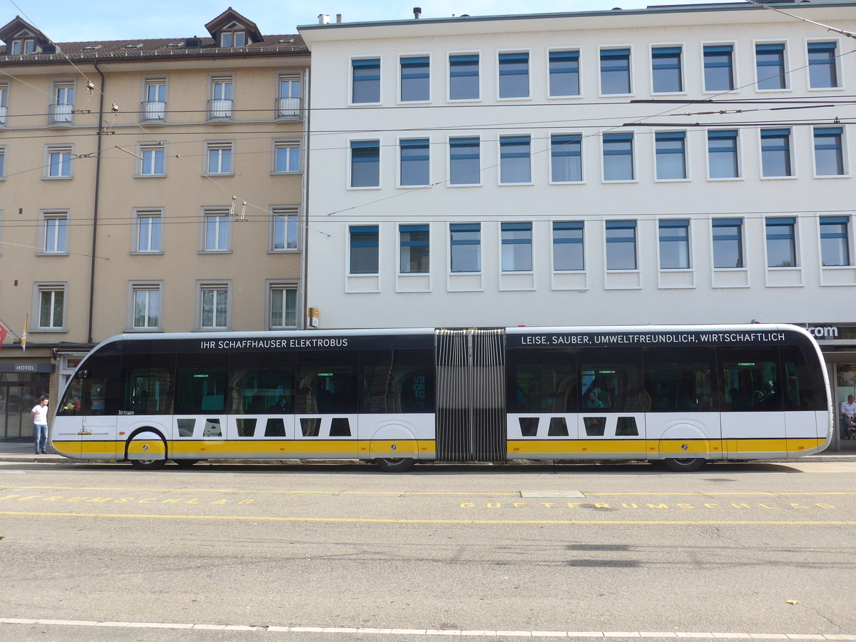 (209'640) - VBSH Schaffhausen - Nr. 35/SH 38'035 - Irizar (Probefahrzeug) am 14. September 2019 beim Bahnhof Schaffhausen