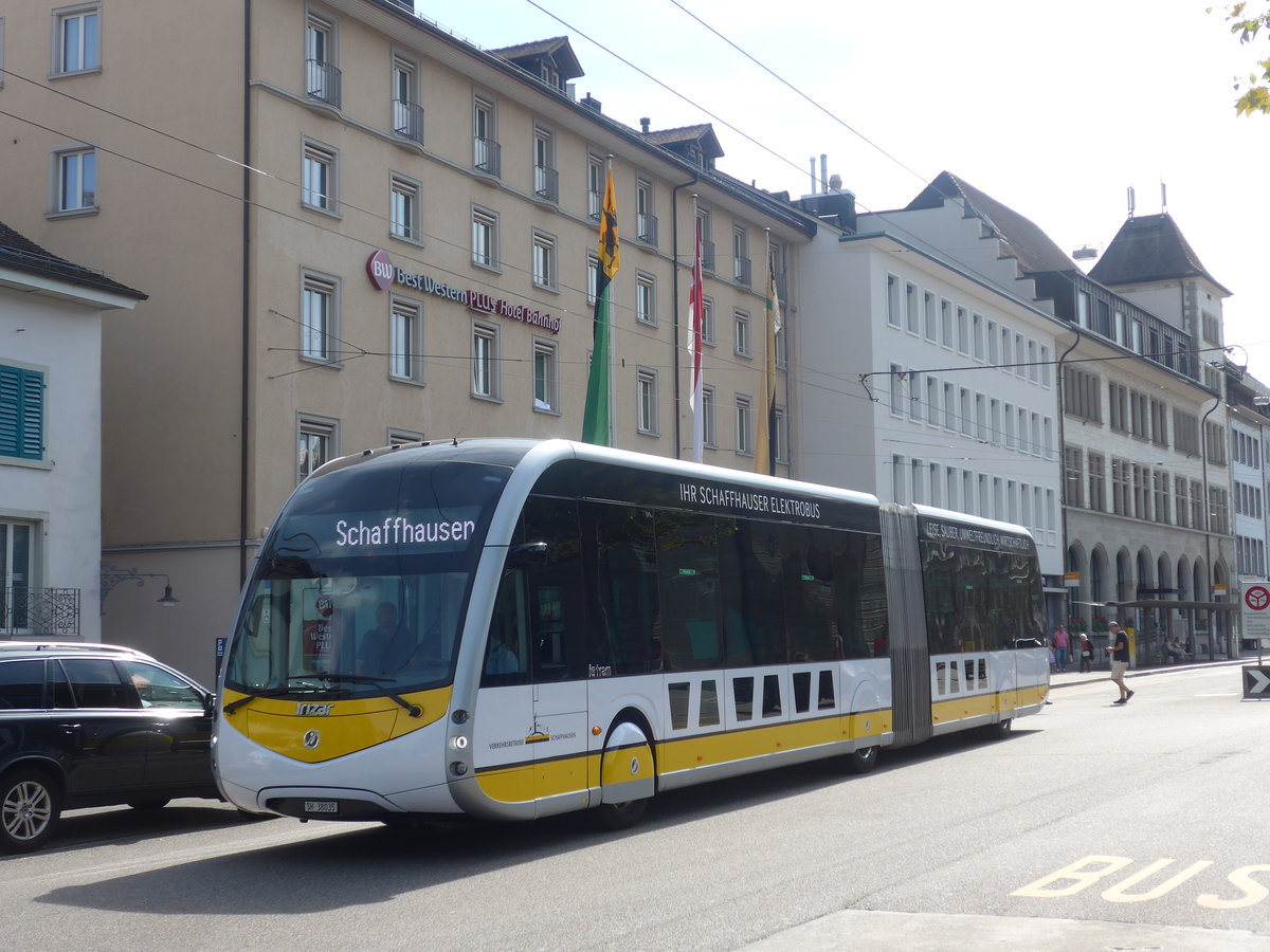 (209'643) - VBSH Schaffhausen - Nr. 35/SH 38'035 - Irizar (Probefahrzeug) am 14. September 2019 beim Bahnhof Schaffhausen