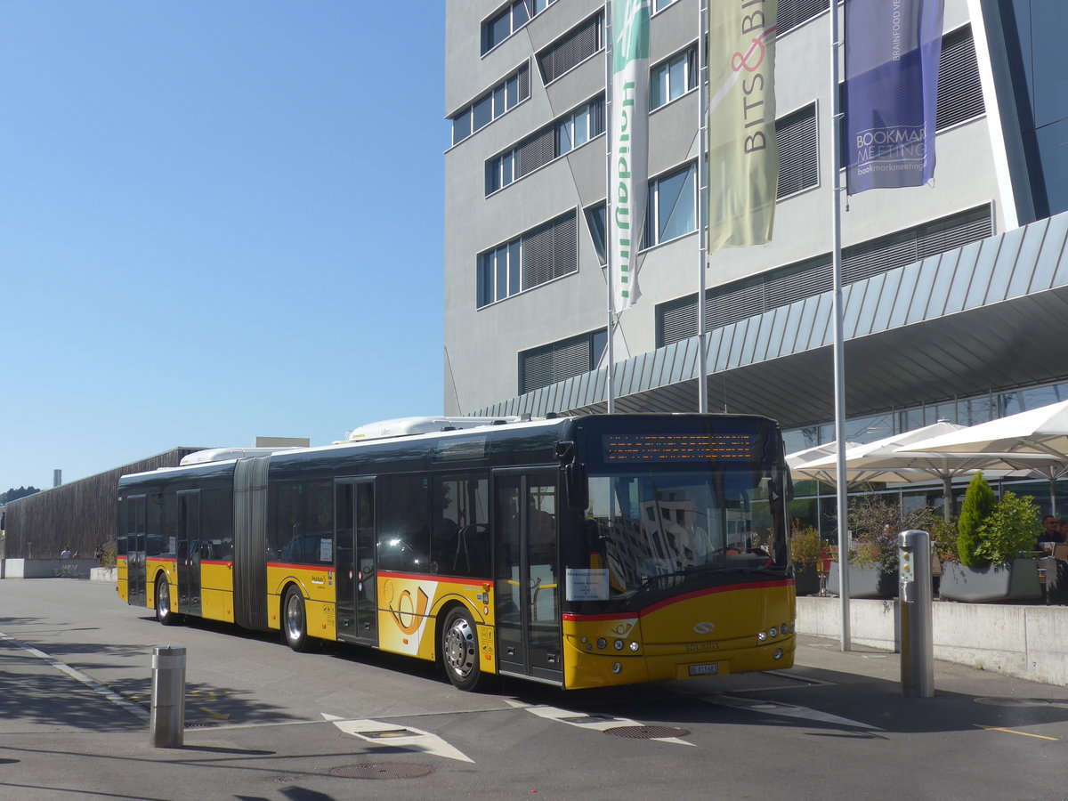 (209'659) - PostAuto Bern - Nr. 683/BE 813'683 - Solaris am 15. September 2019 beim Bahnhof Bern Brnnen Westside