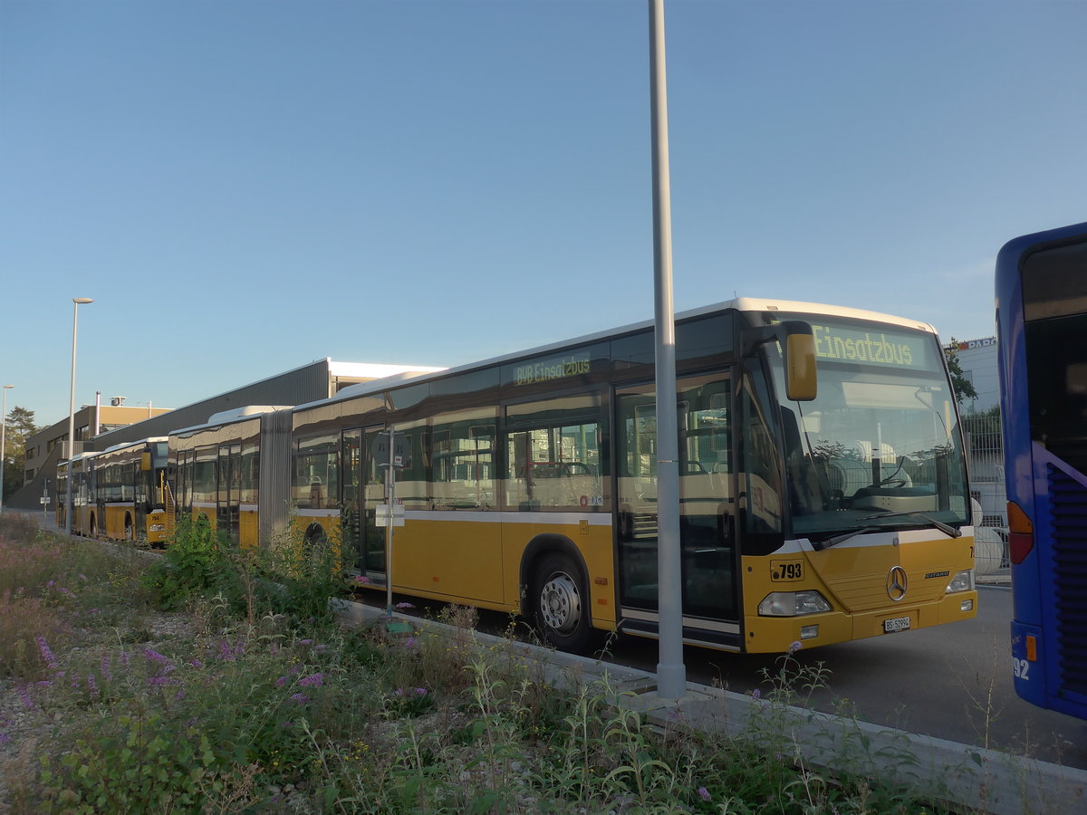 (209'724) - BVB Basel - Nr. 793/BS 52'994 - Mercedes (ex ASN Stadel Nr. 183) am 21. September 2019 in Basel, Depot Dreispitz