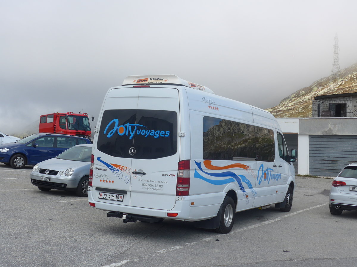 (209'833) - Joly Voyages, Les Breuleux - JU 49'430 - Mercedes am 28. September 2019 in Grimsel, Passhhe