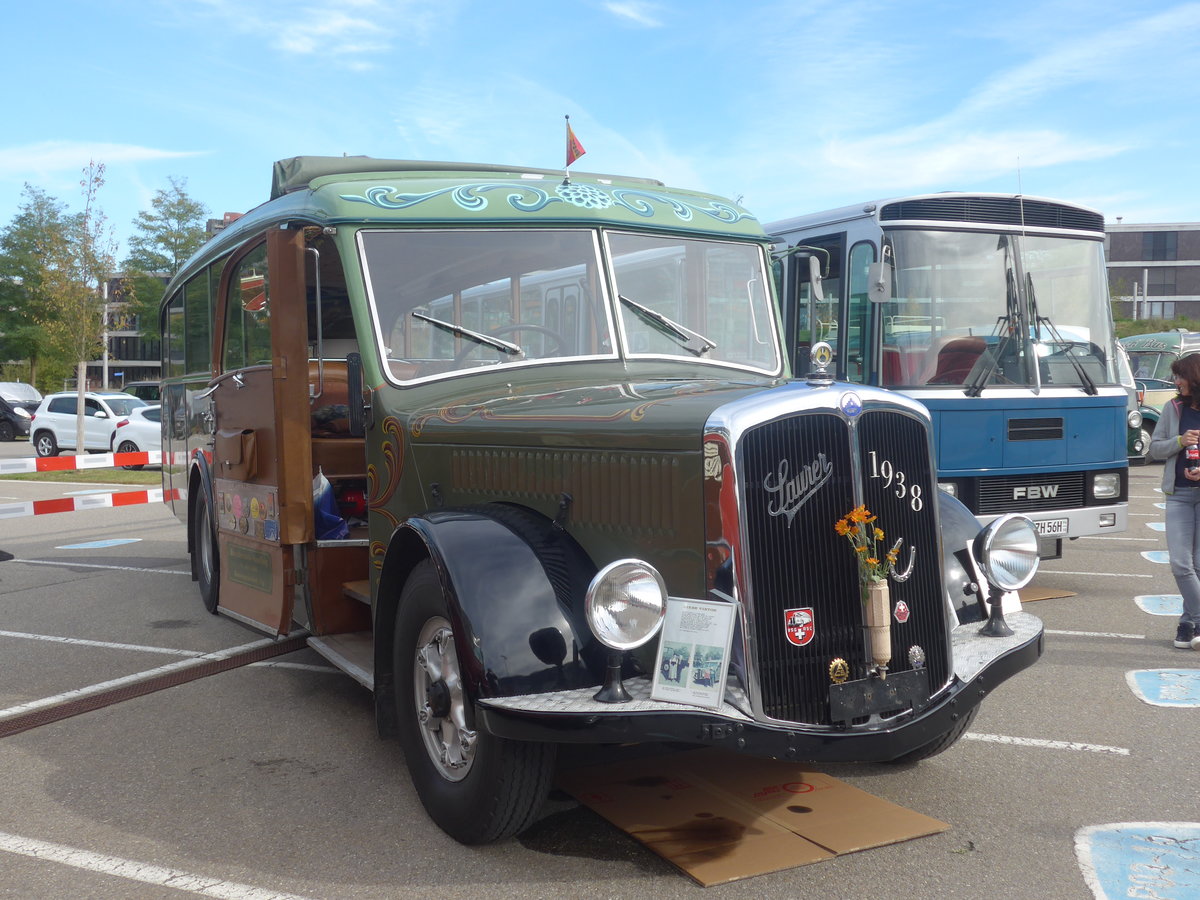 (210'216) - Lorenz, Lyssach - Saurer/Saurer (ex Geiger, Adelboden Nr. 8; ex P 1997) am 12. Oktober 2019 in Bern, Westside