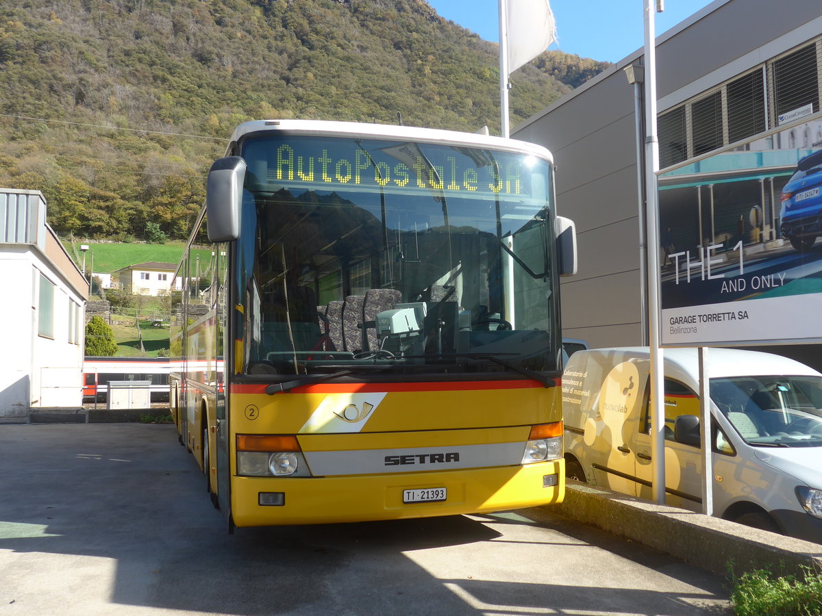 (210'584) - ATV, Rivera - Nr. 2/TI 21'393 - Setra am 26. Oktober 2019 in Rivera, Garage