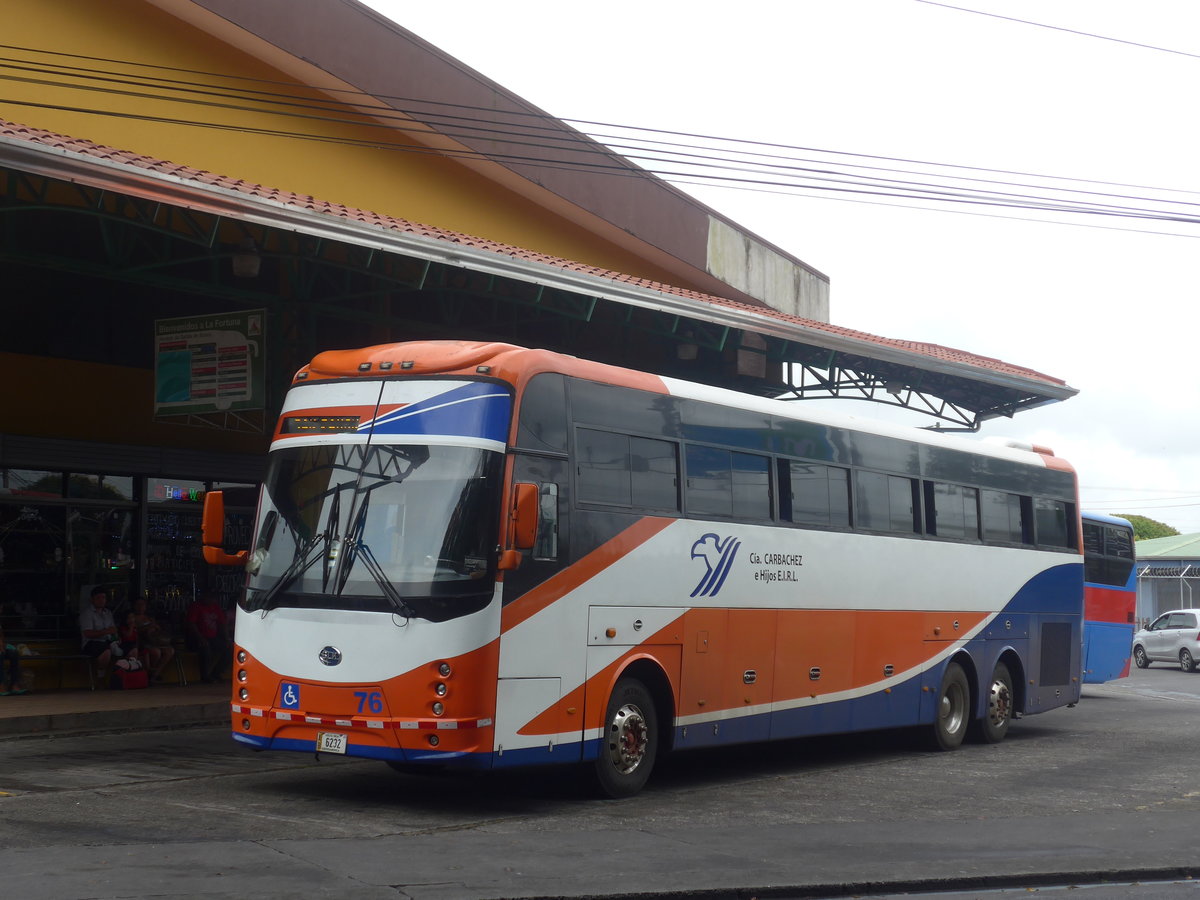 (211'801) - Carbachez, Palmares - Nr. 76/6232 - BLK am 20. November 2019 in La Fortuna, Busstation