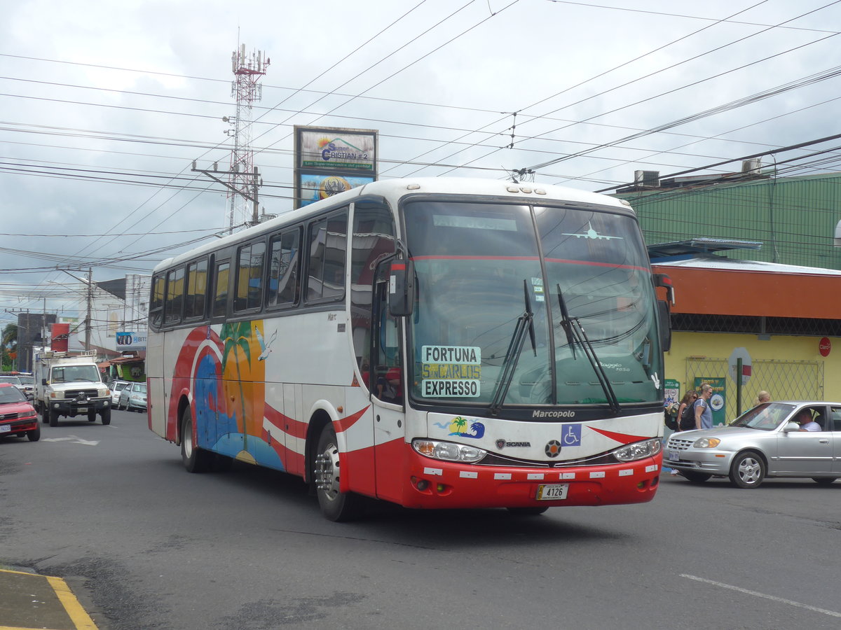 (211'808) - ??? - 4126 - Marcopolo/Scania am 20. November 2019 in La Fortuna