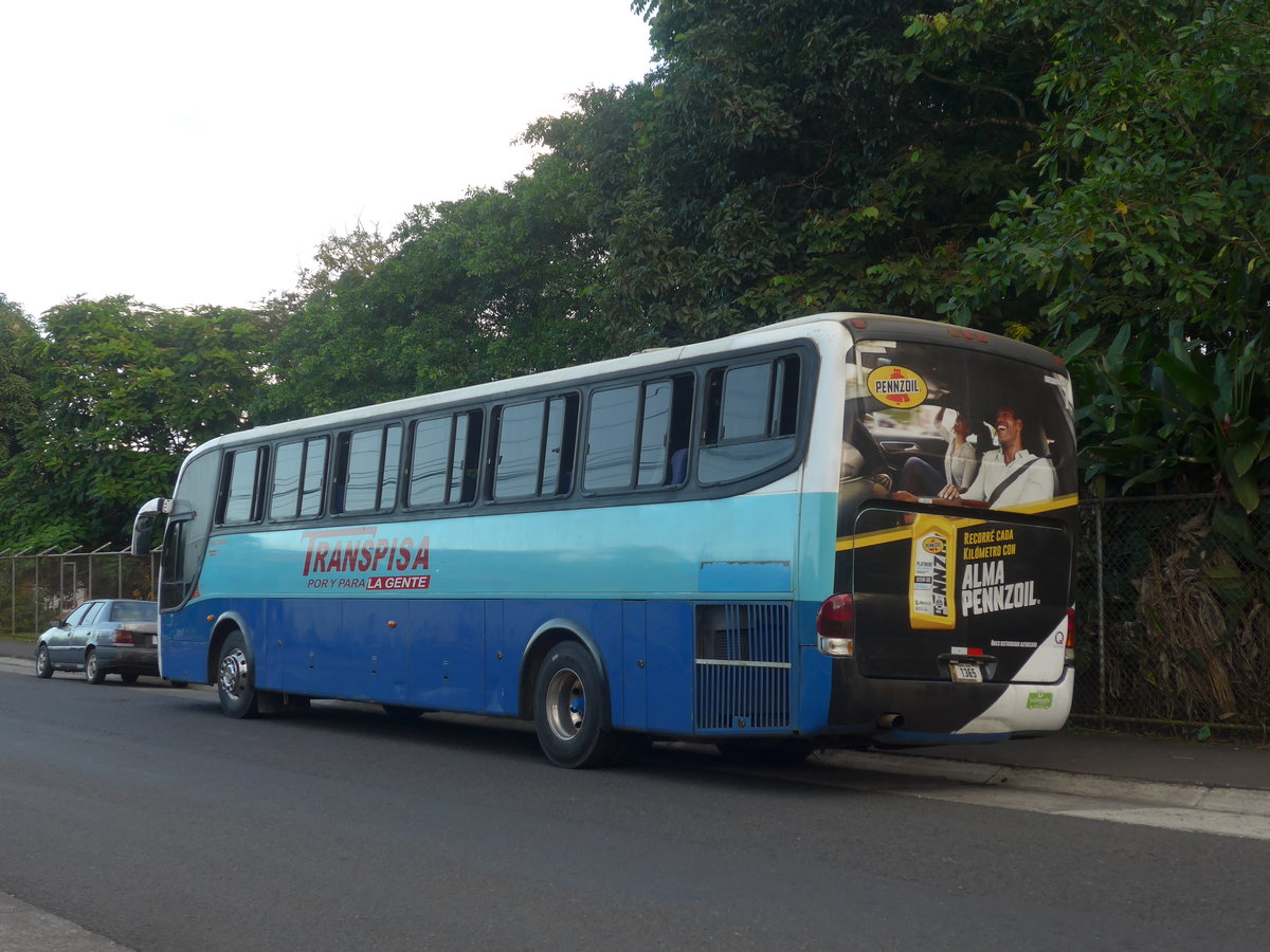 (212'374) - Transpisa, Quesada - 1365 - Marcopolo/Scania am 24. November 2019 in La Fortuna