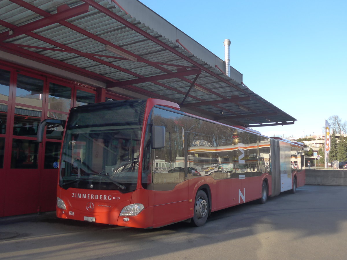 (212'995) - AHW Horgen - Nr. 605/ZH 402'287 - Mercedes am 14. Dezember 2019 in Kloten, EvoBus