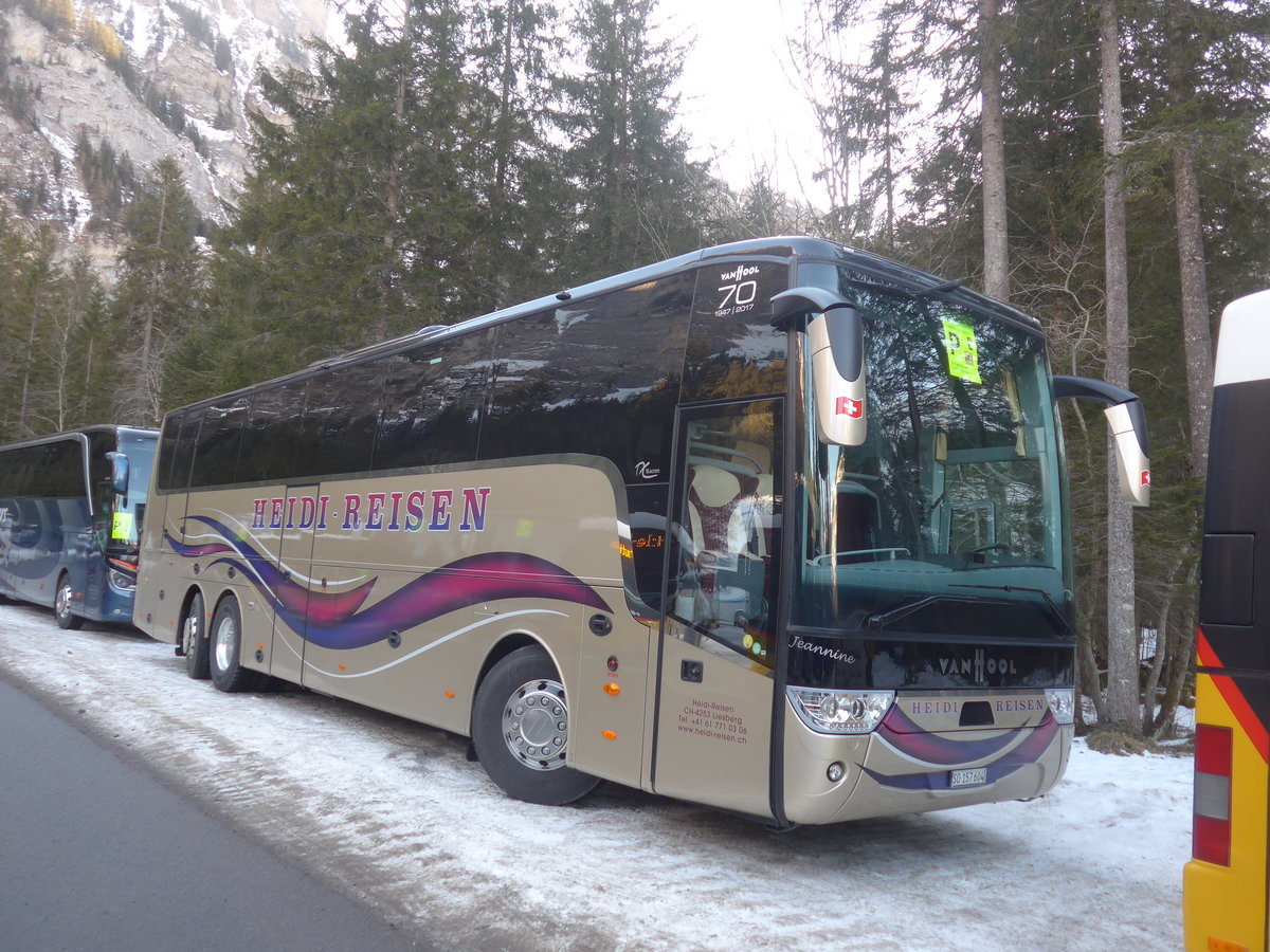 (213'630) - Heidi, Liesberg - SO 157'604 - Van Hool am 11. Januar 2020 in Adelboden, Unter dem Birg