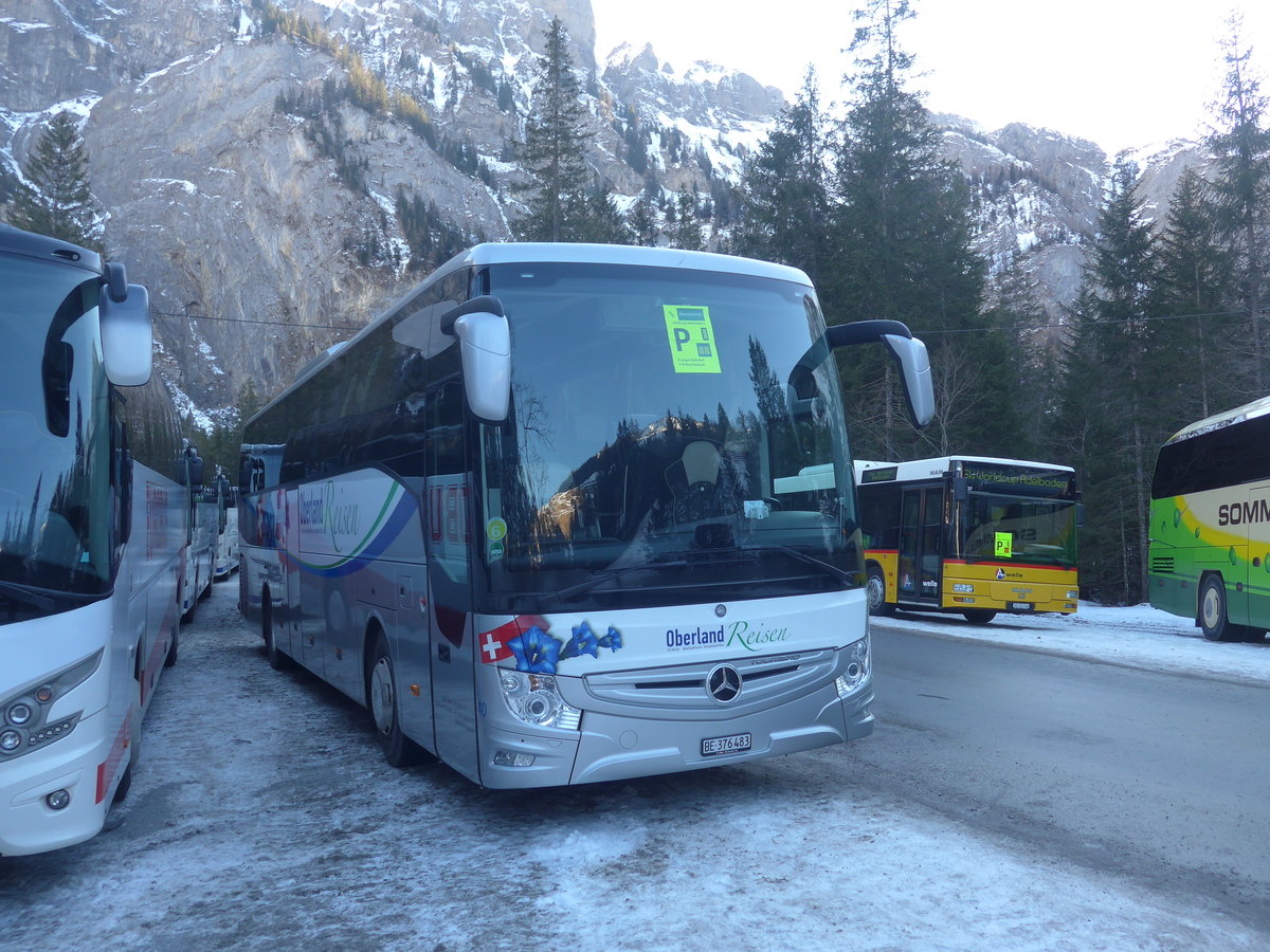 (213'651) - Oberland Reisen, Thun - Nr. 40/BE 376'483 - Mercedes am 11. Januar 2020 in Adelboden, Unter dem Birg