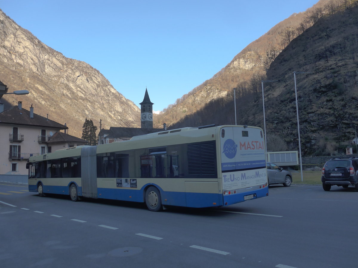 (213'891) - FART Locarno - Nr. 2/TI 45'702 - Solaris am 18. Januar 2020 in Bignasco, Post