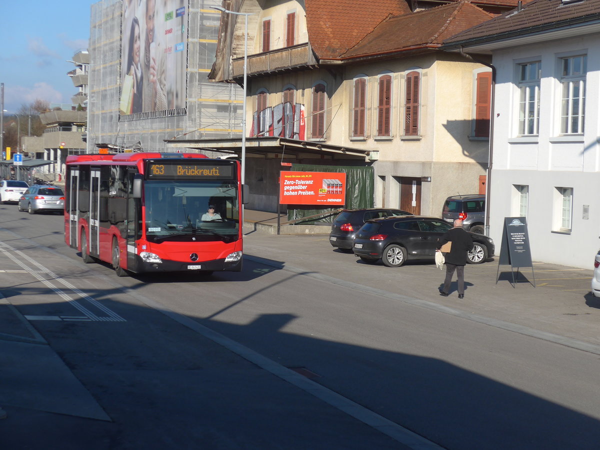 (213'968) - Bernmobil, Bern - Nr. 432/BE 843'432 - Mercedes am 20. januar 2020 beim Bahnhof Mnsingen