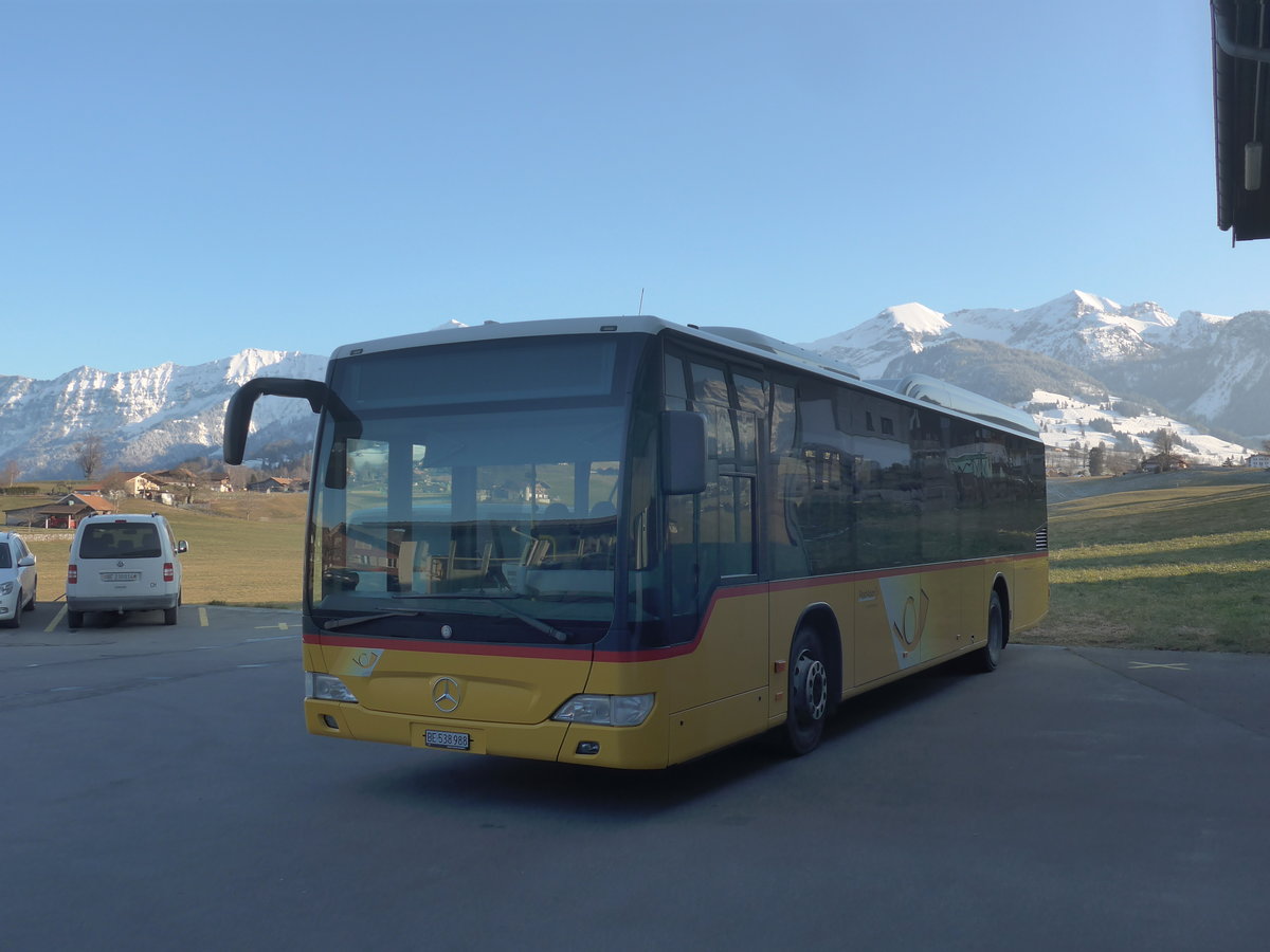 (213'983) - PostAuto Bern - BE 538'988 - Mercedes (ex BE 637'781) am 20. Januar 2020 in Aeschi, Garage