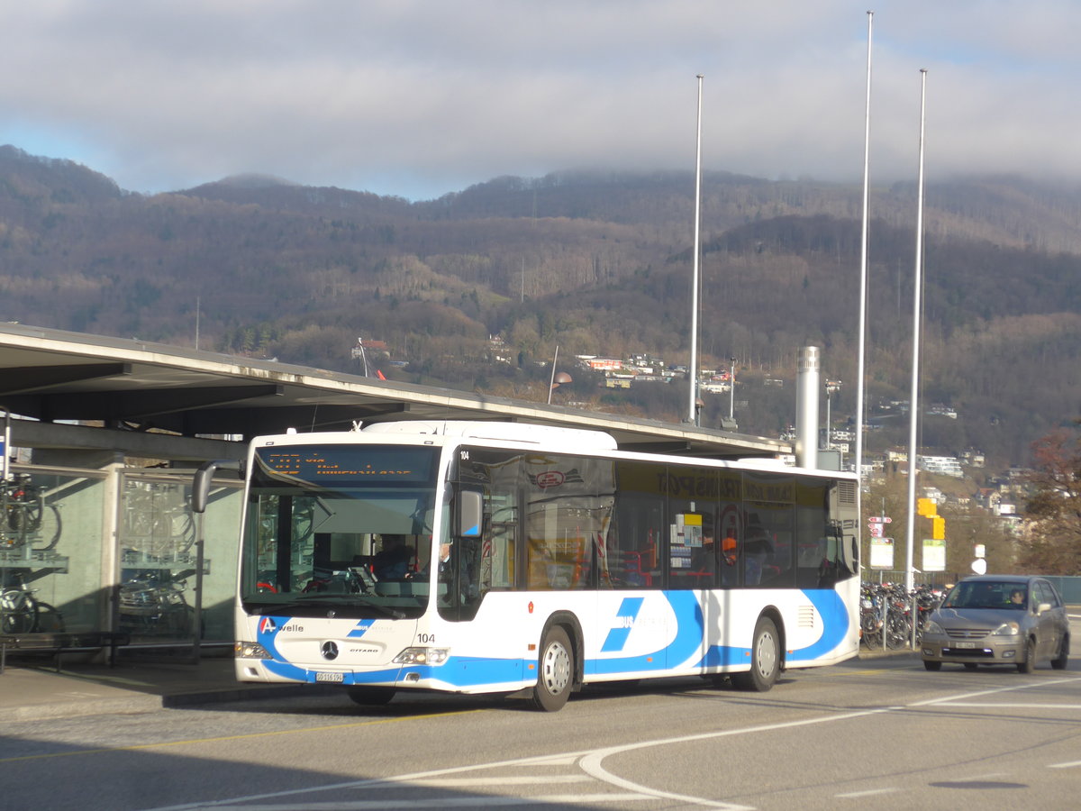 (214'557) - BOGG Wangen b.O. - Nr. 104/SO 116'194 - Mercedes am 20. Februar 2020 beim Bahnhof Olten