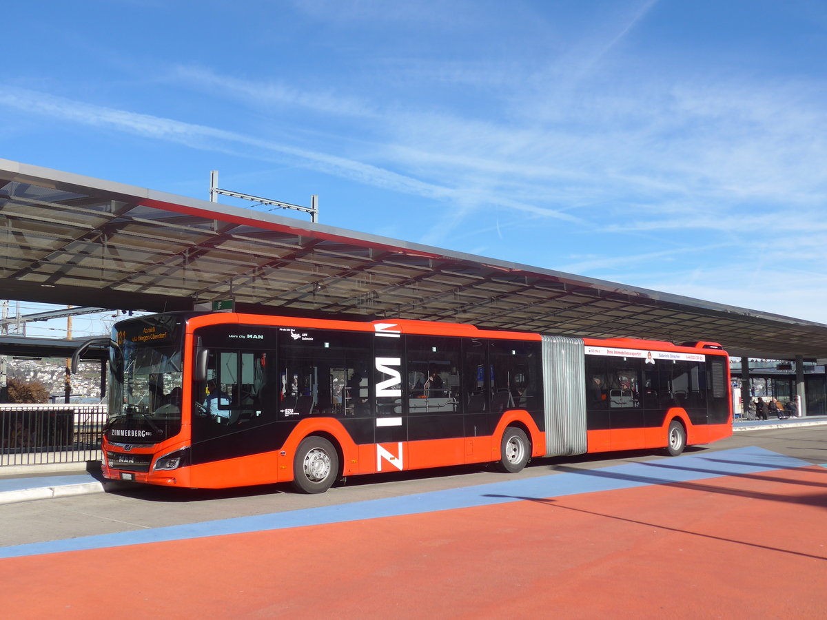 (214'669) - AHW Horgen - Nr. 612/ZH 896'944 - MAN am 20. Februar 2020 beim Bahnhof Horgen