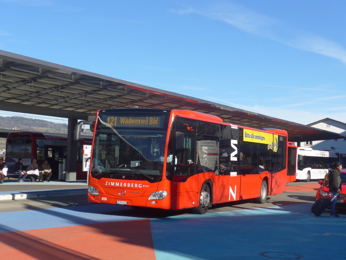 (214'676) - AHW Horgen - Nr. 659/ZH 704'434 - Mercedes am 20. Februar 2020 beim Bahnhof Horgen